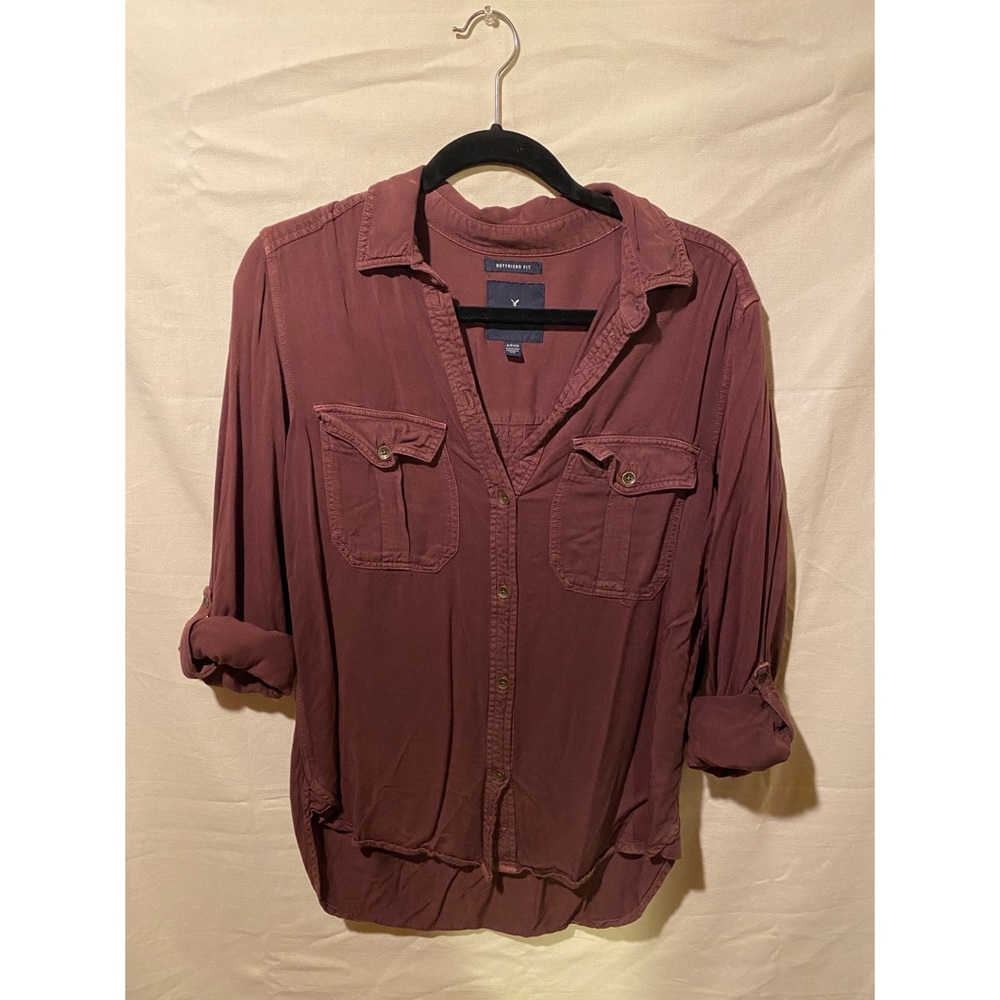 American Eagle Outfitters Boyfriend Fit Flannel Shirt